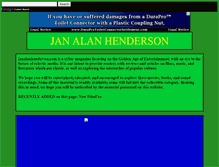 Tablet Screenshot of janalanhenderson.com